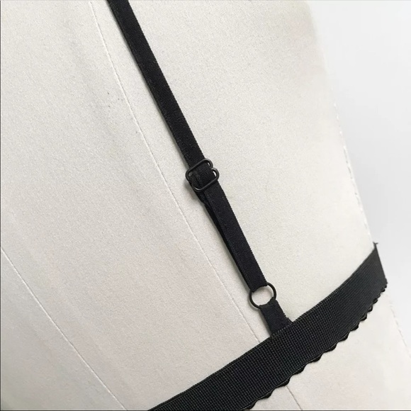 BLK LACE BRALETTE W/EMBROIDERY ROSES! - Picture 9 of 13